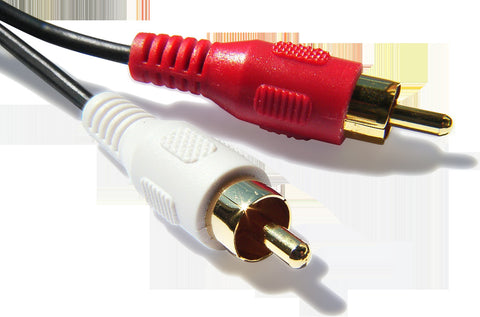 Audio cable,  2xRCA plug to 2xRCA plug, 1.5m